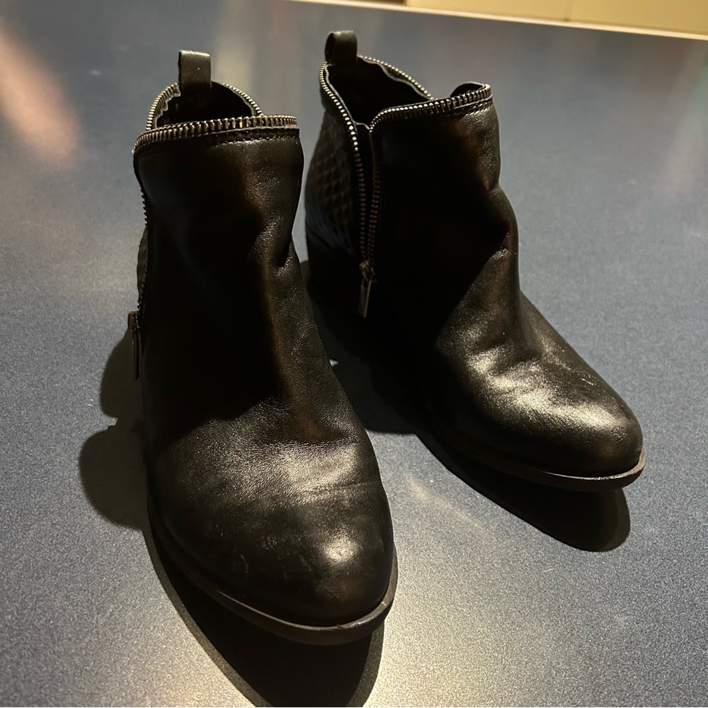 Lucky Brand black ankle boots